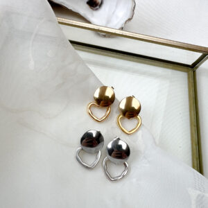 little heart oorbellen an