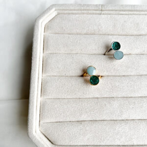 mint smaragd ring an