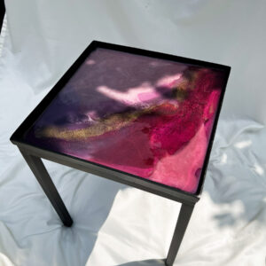 royal bloom resin art bijzettafel an