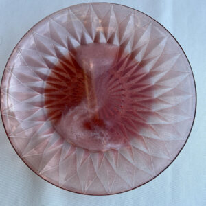 roze kristal resin art servies an