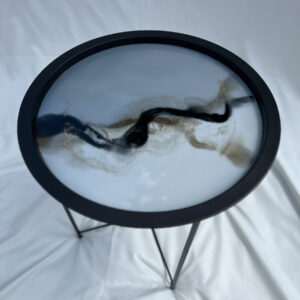 silent motion resin art bijzettafel an