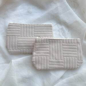 striped make up tas an