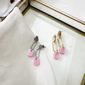 sweet pink oorbellen an