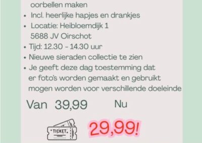 Workshop oorbellen maken